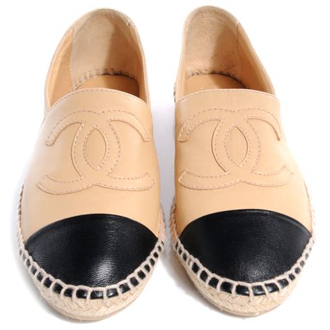 chanel lambskin espadrilles beige|where to buy Chanel espadrilles.